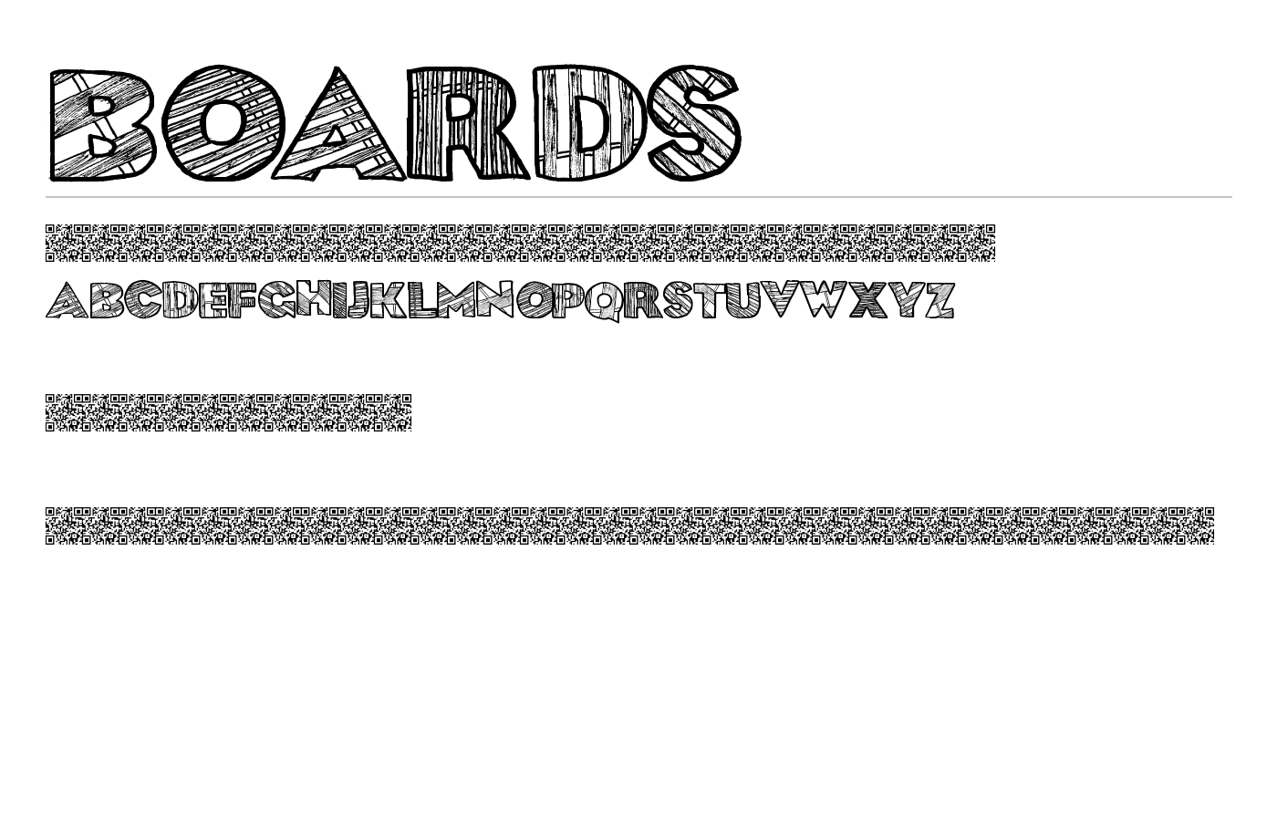 boards Font preview