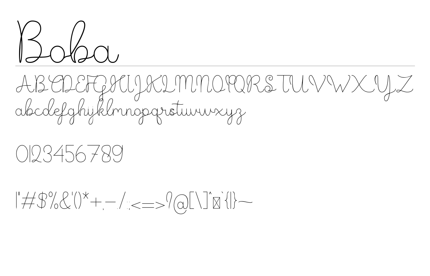 Boba Font preview