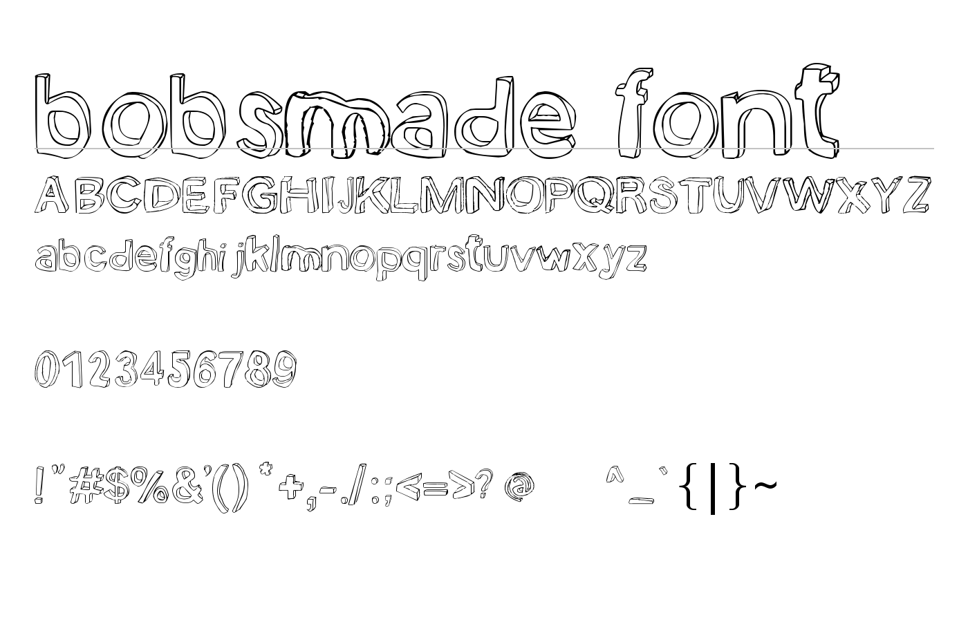 bobsmade font preview
