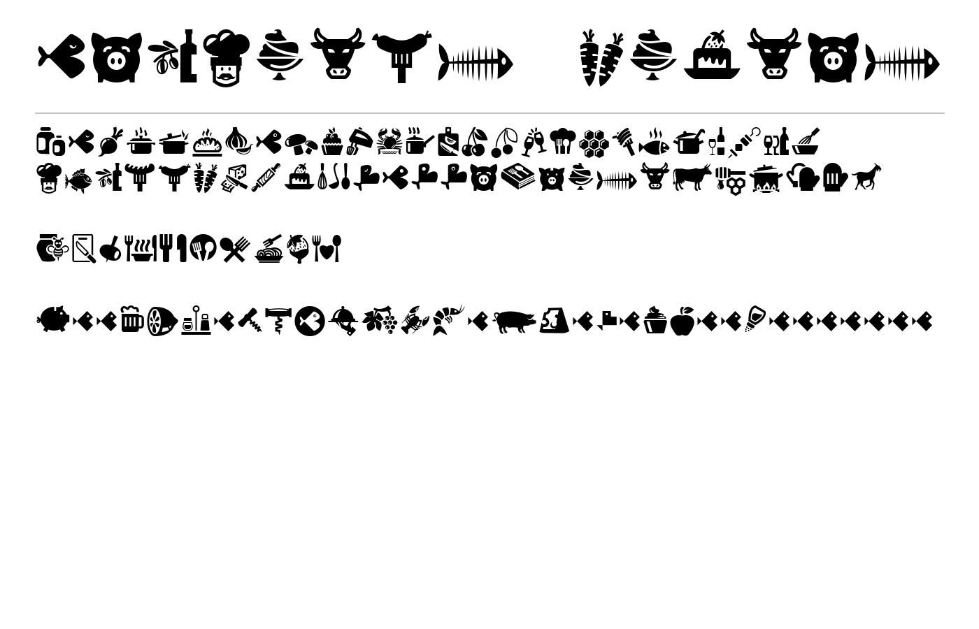 Bocartes fritos Font preview