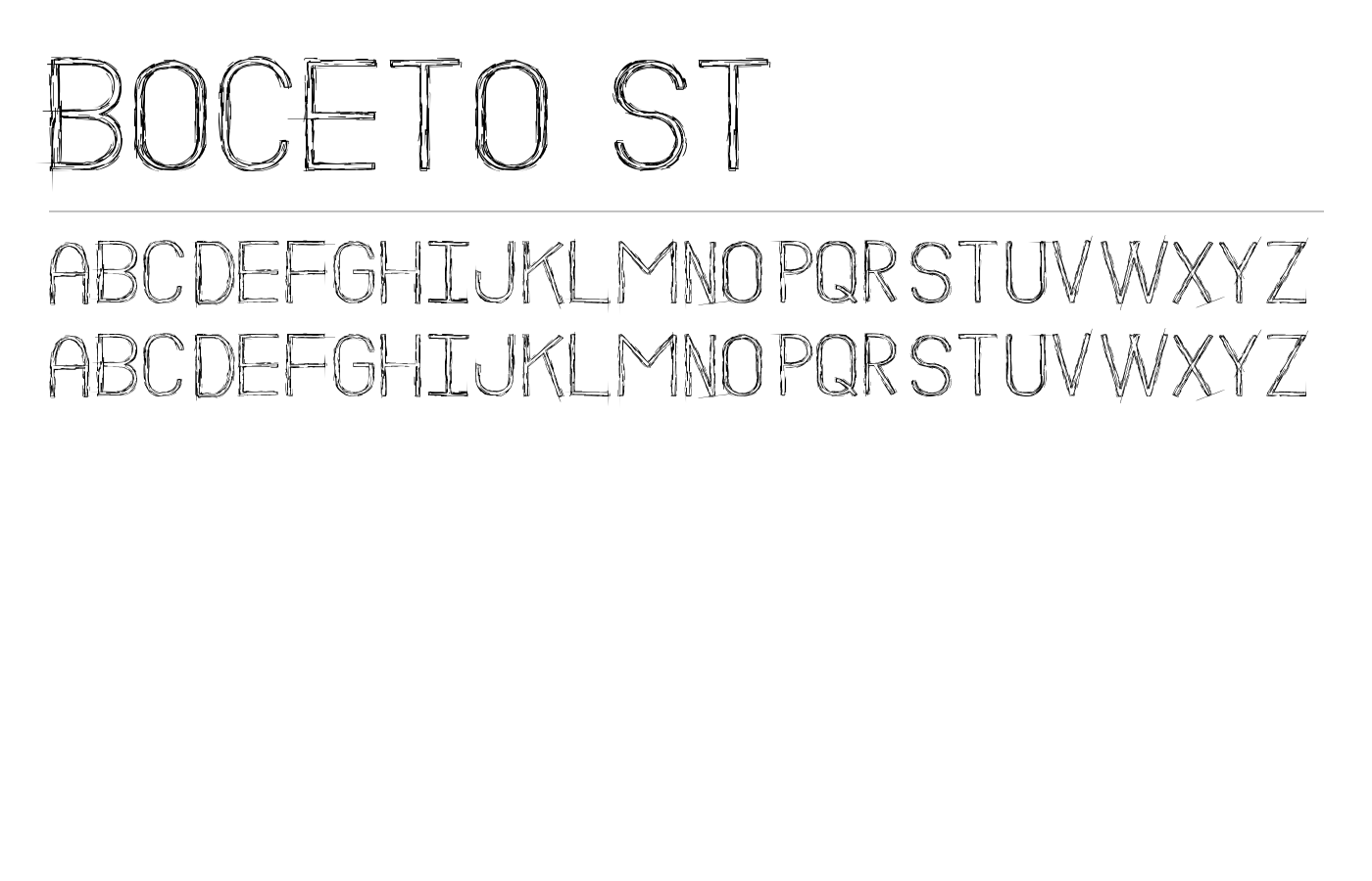 Boceto St Font preview