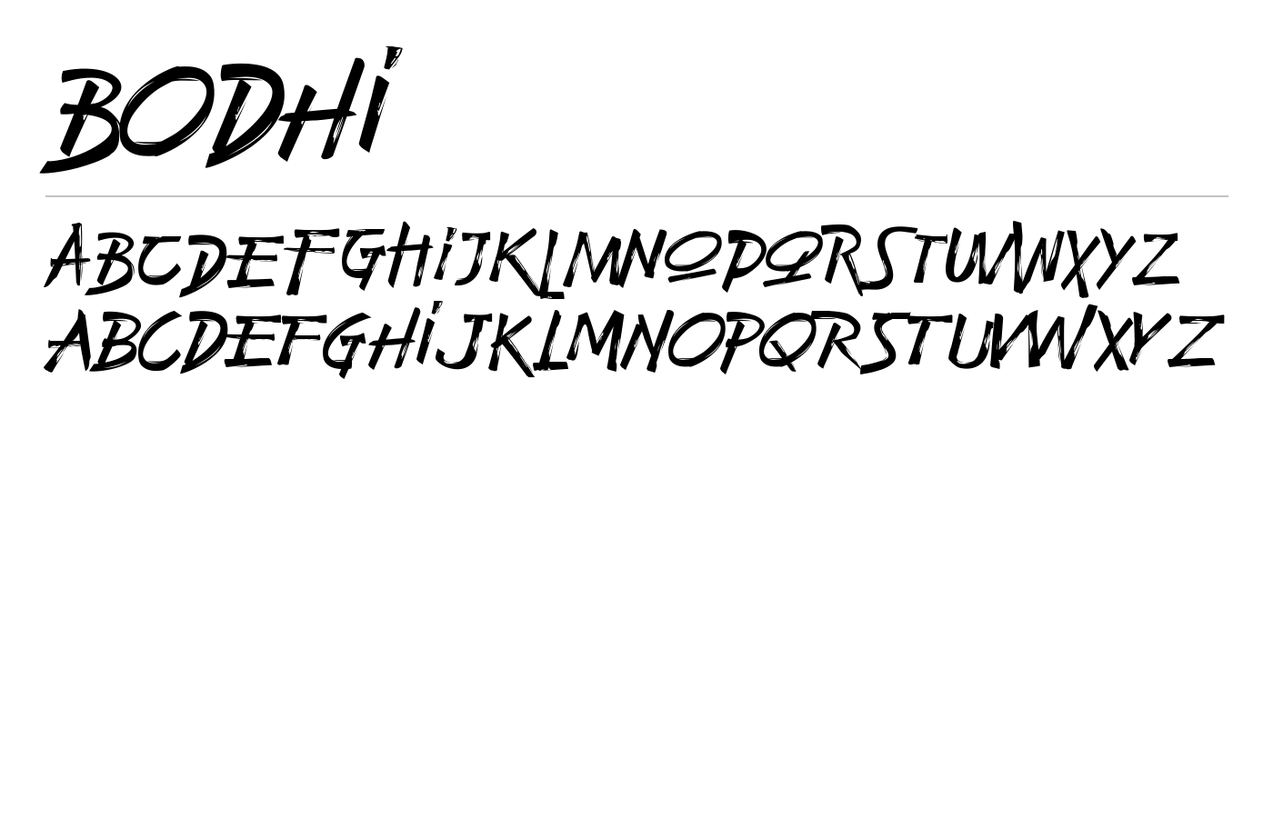 Bodhi Font preview