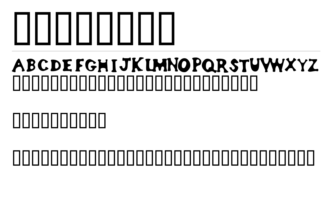 bodypump Font preview