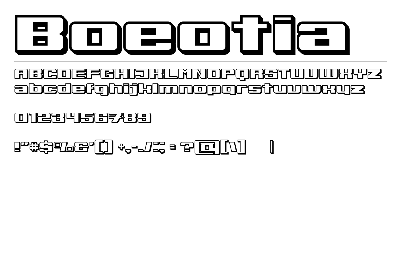 Boeotia Font preview