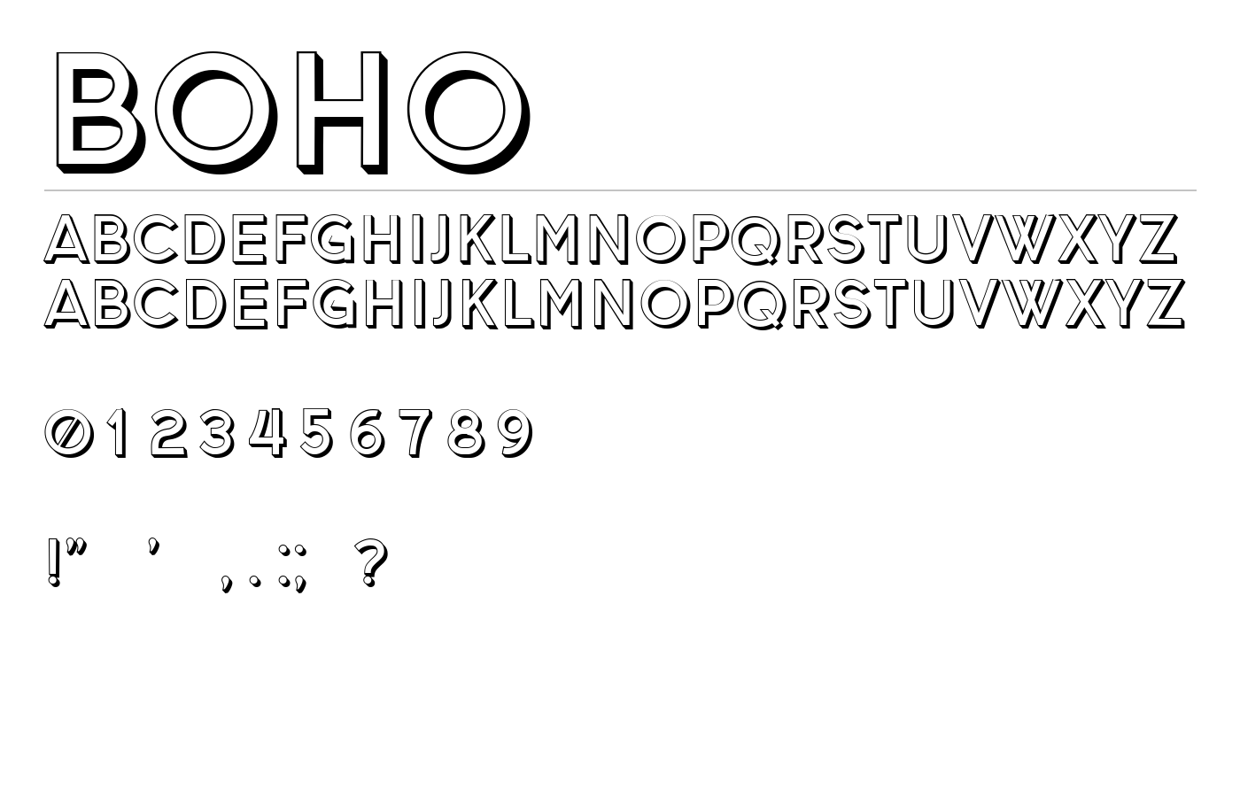 Boho Font preview
