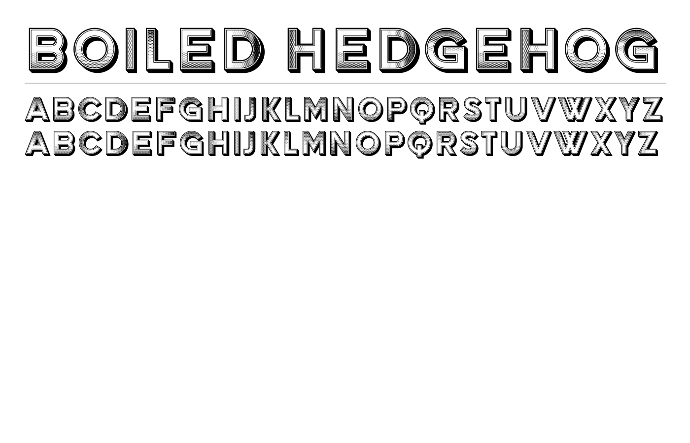 Boiled Hedgehog Font preview