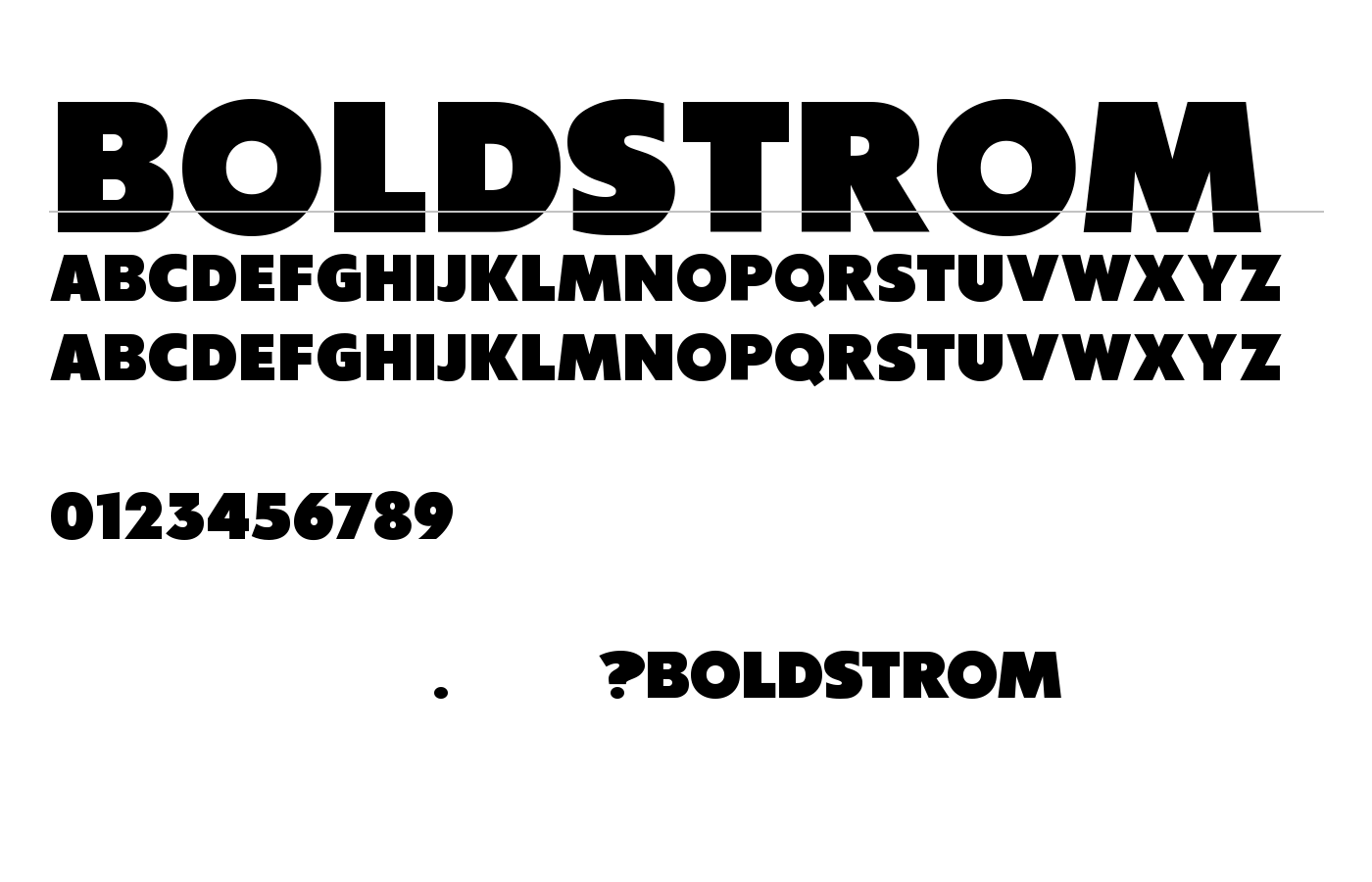 Boldstrom Font preview
