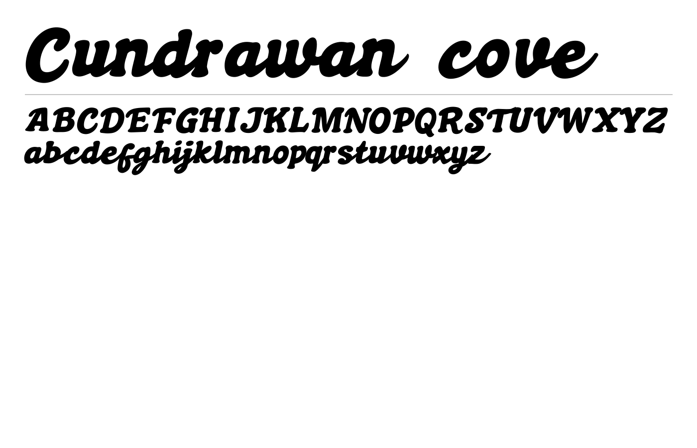 Boldywolf Font preview