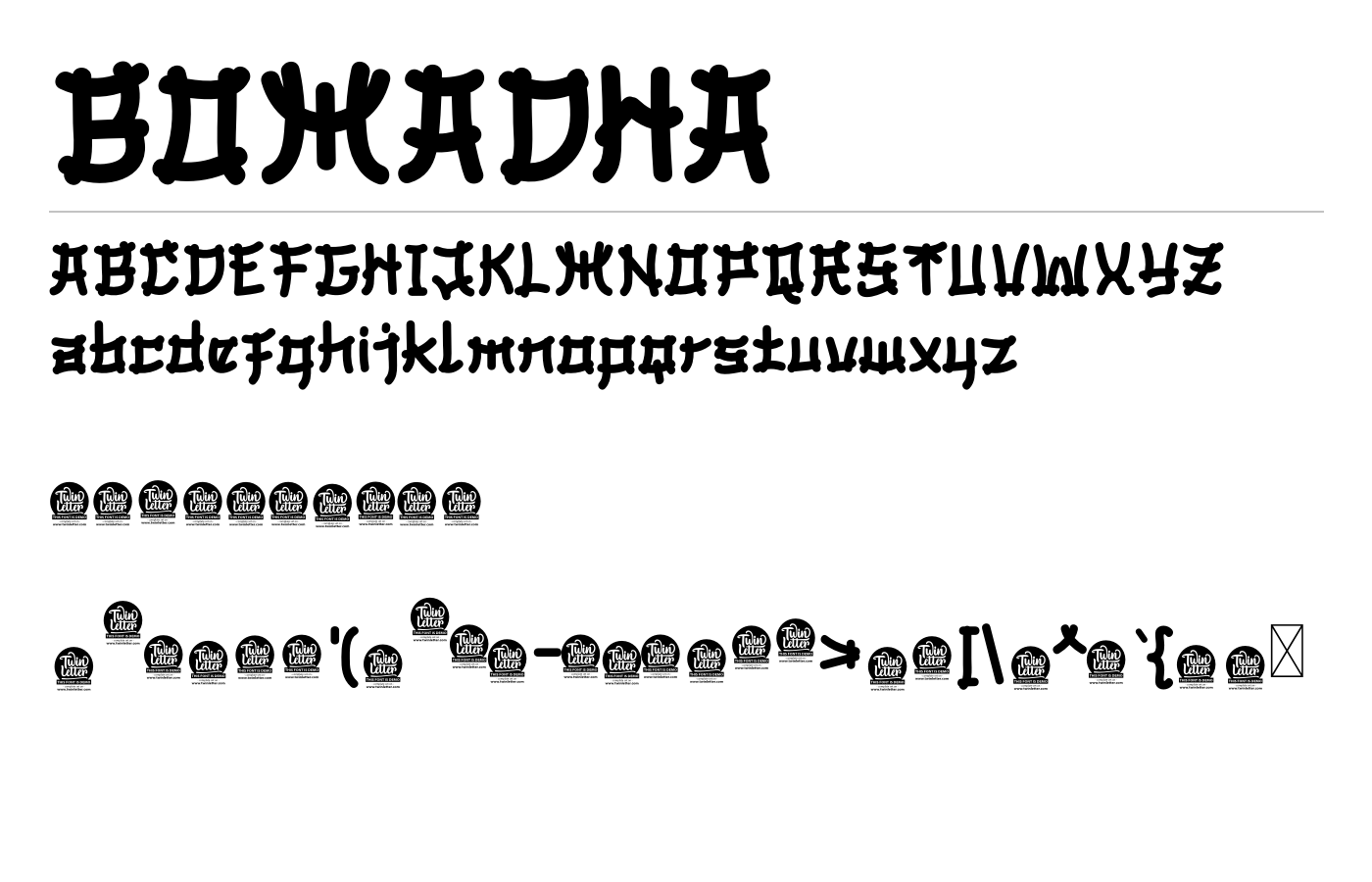 Bomadha Font preview