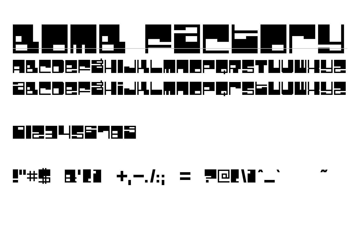 Bomb Factory Font preview