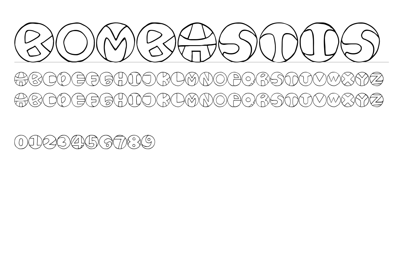 Bombastis Font preview