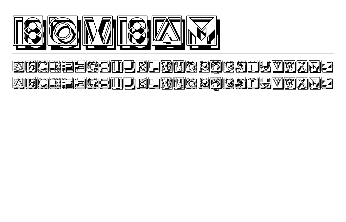 Bombay Font preview