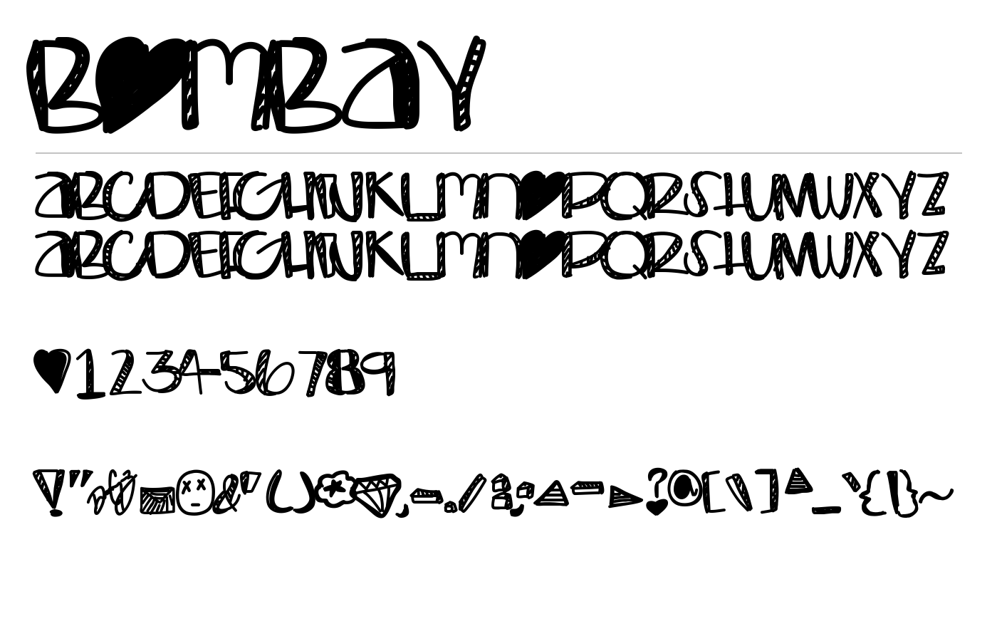 Bombay Font preview