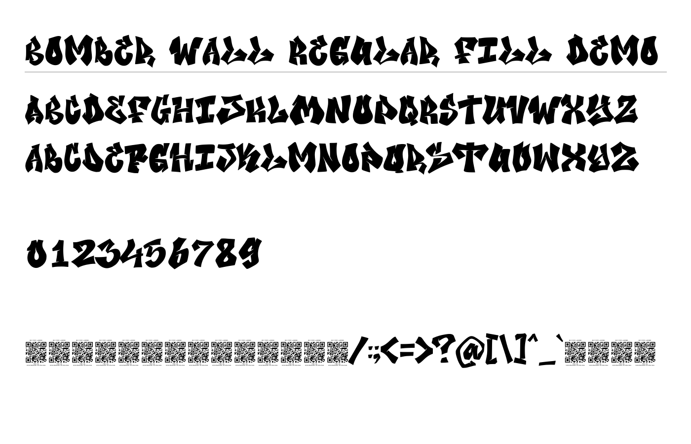 Bomber Wall Regular Font preview