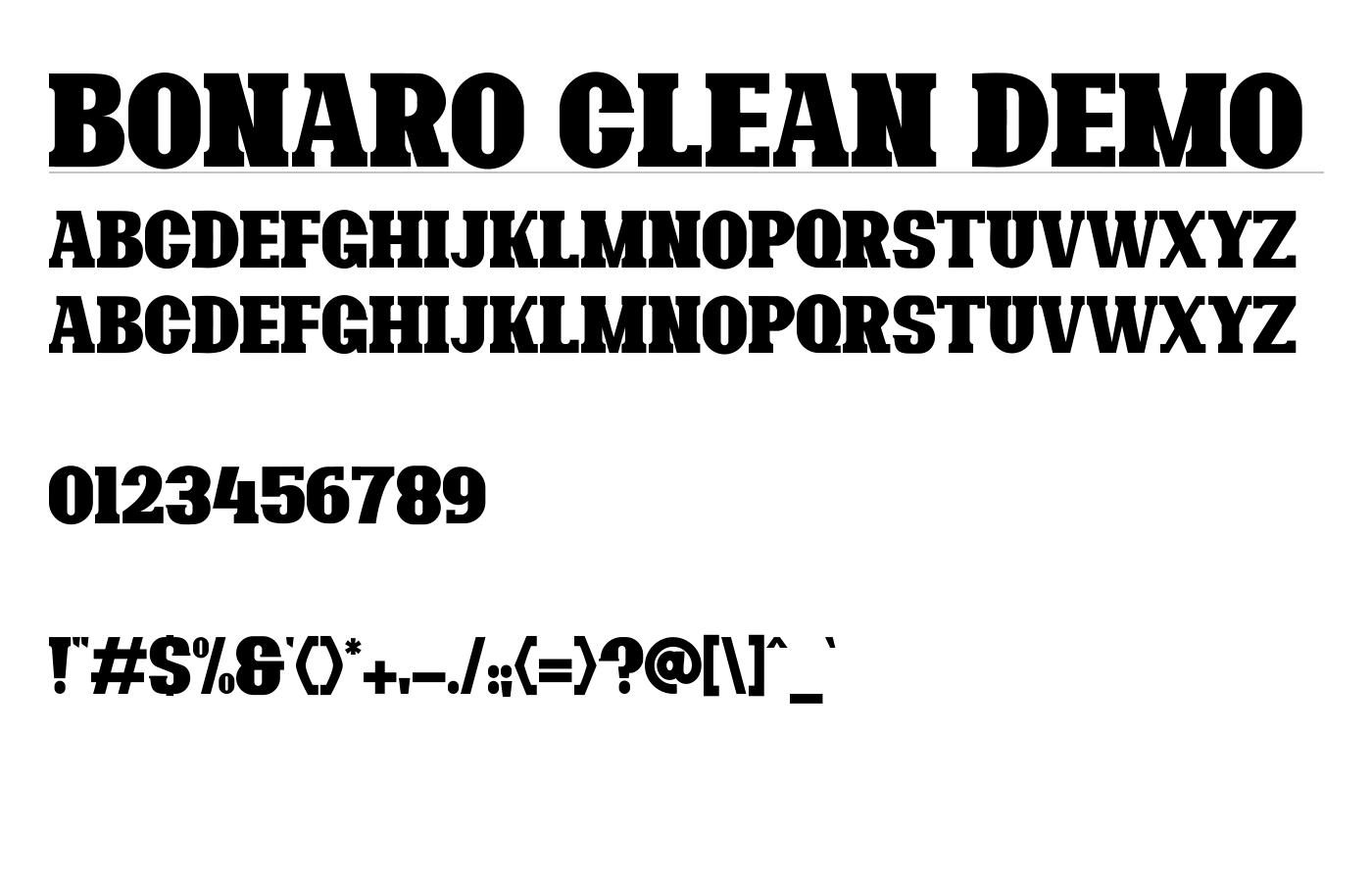 Bonaro Font preview