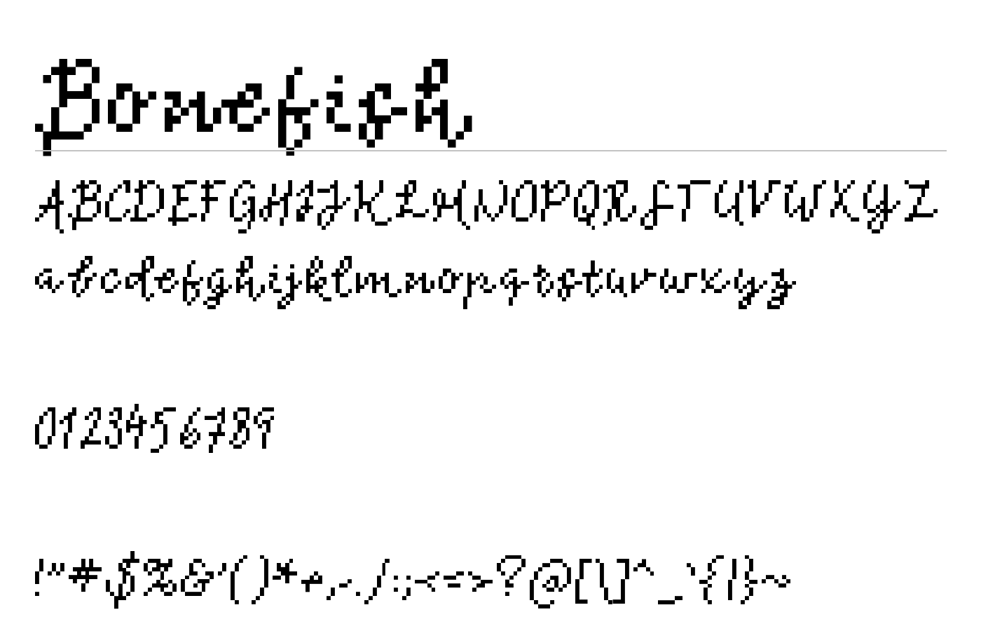 Bonefish Font preview