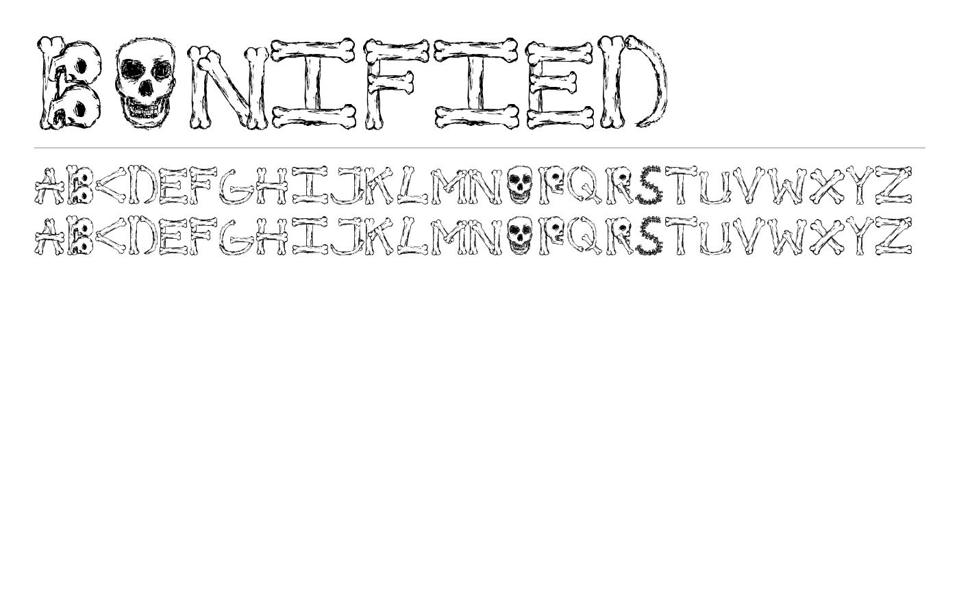 Bonified Font preview