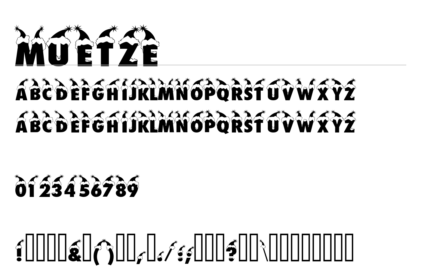 Bonnet Font preview