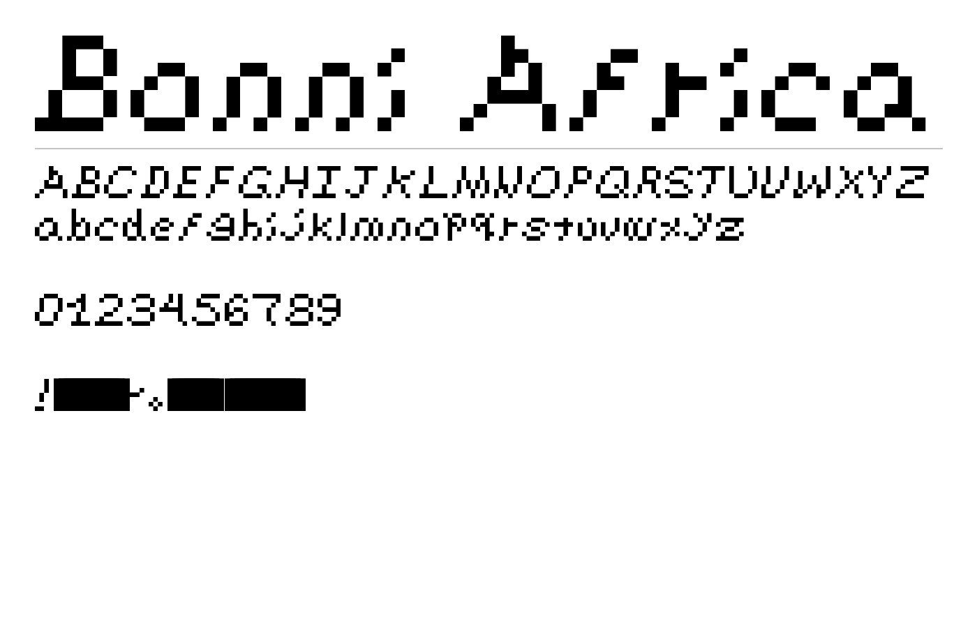 Bonni Africa Font preview