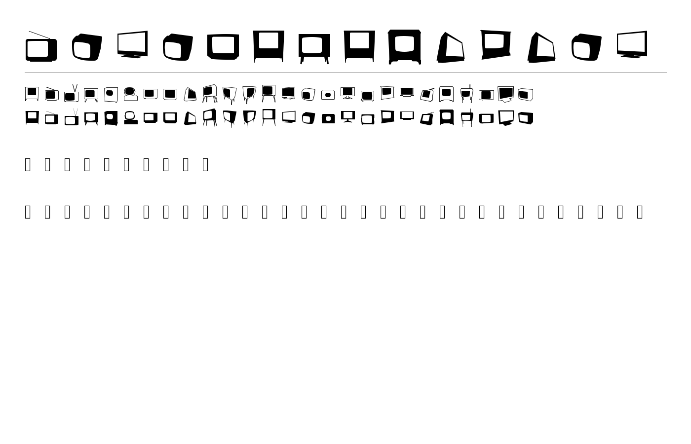 bonohadavision Font preview