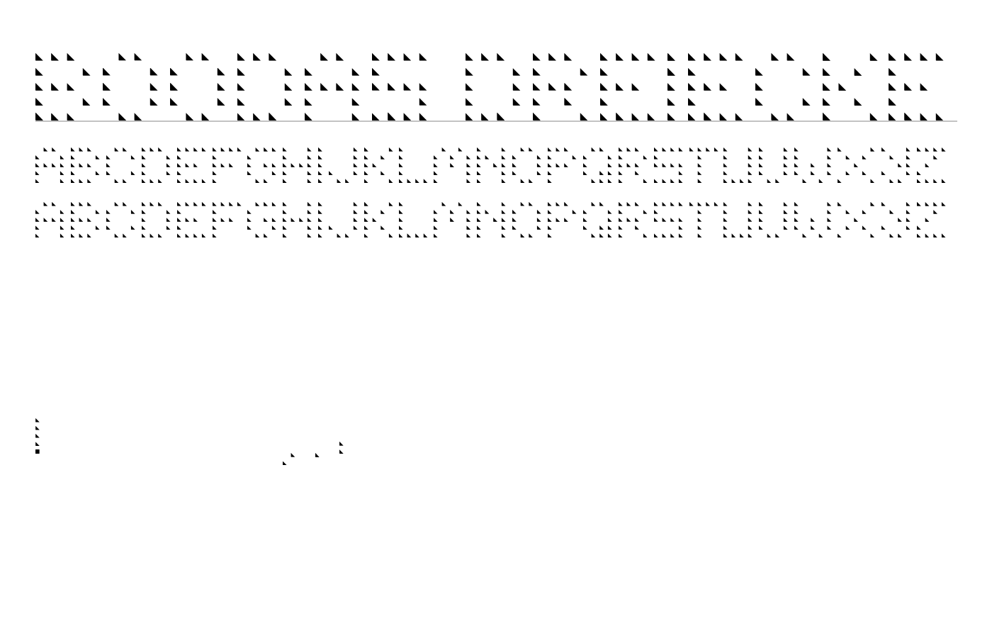 BOODAS DREIECKE Font preview
