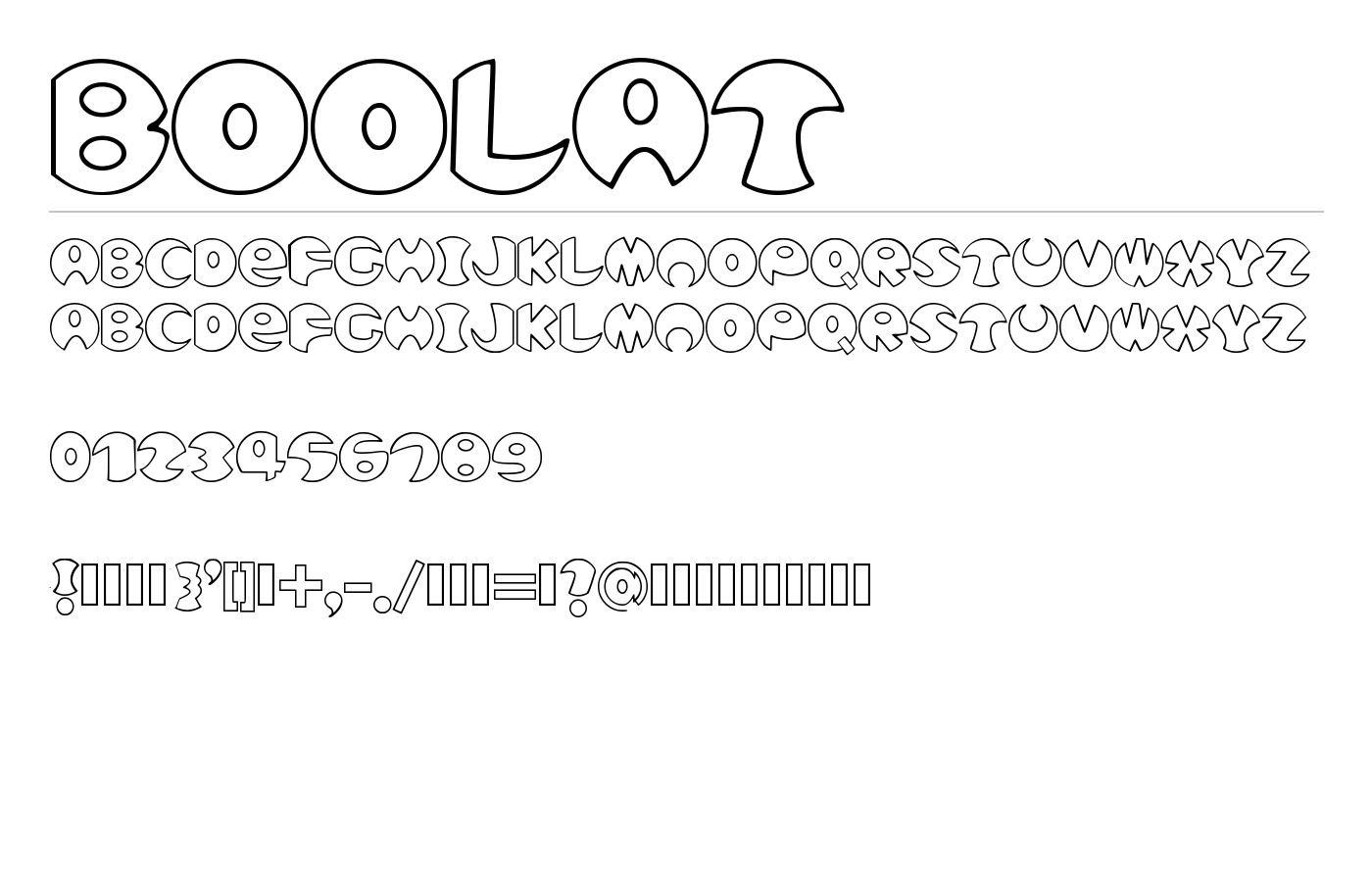 Boolat Font preview