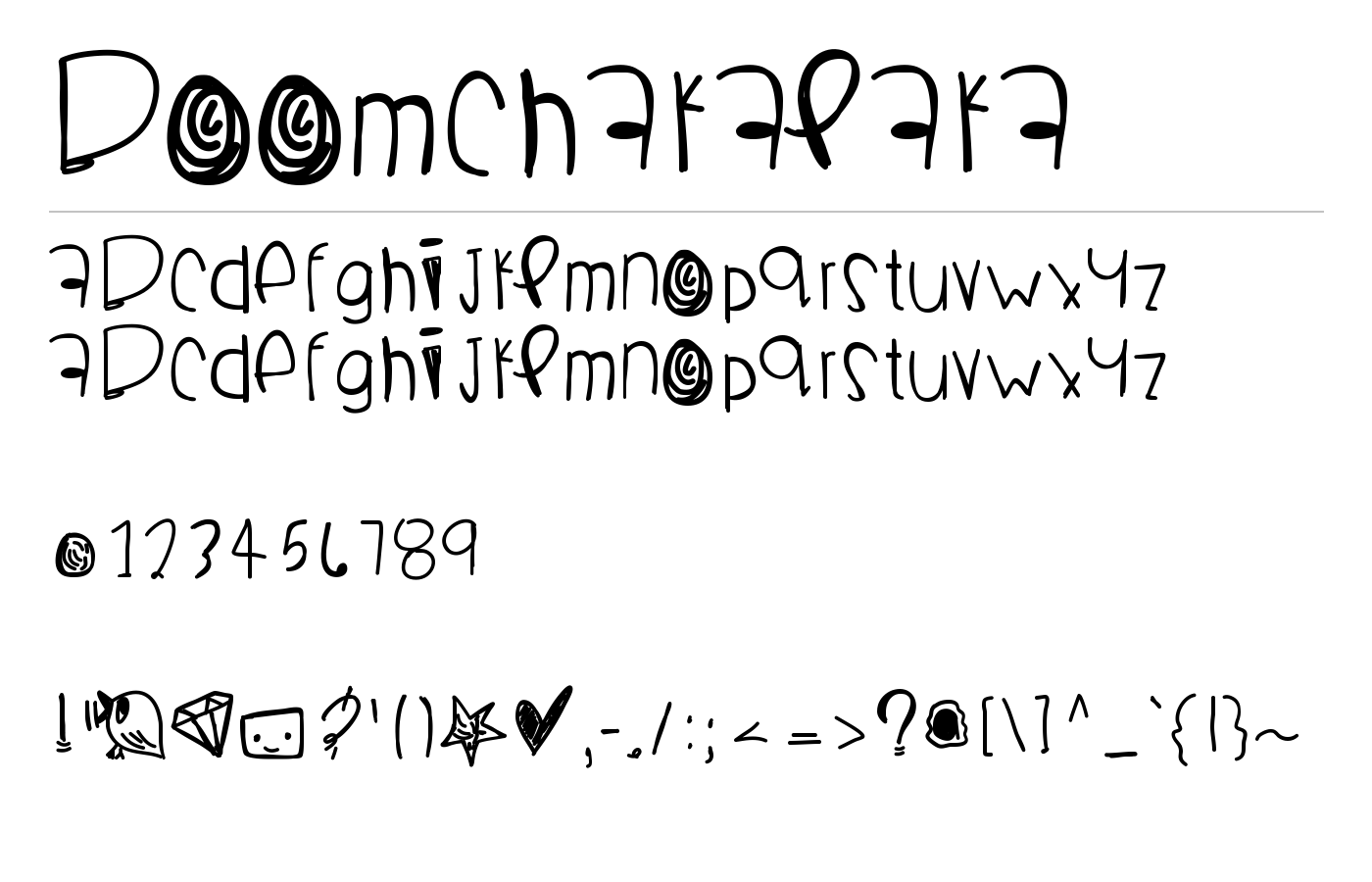 Boomchakalaka Font preview