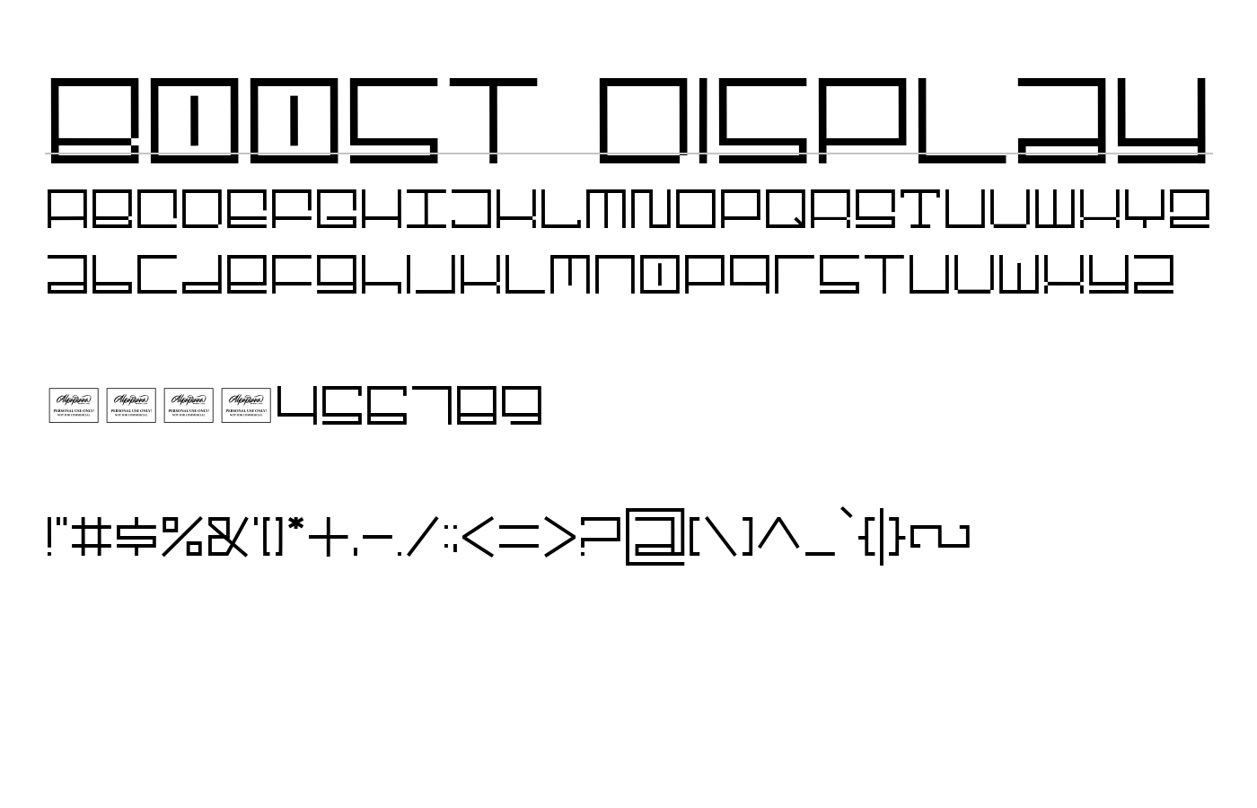 Boost Display Font preview