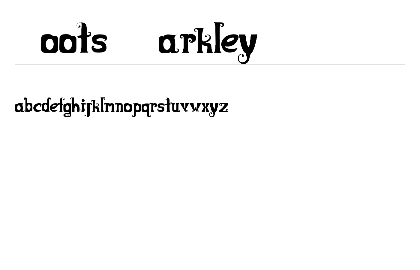 Boots&Barkley Font preview