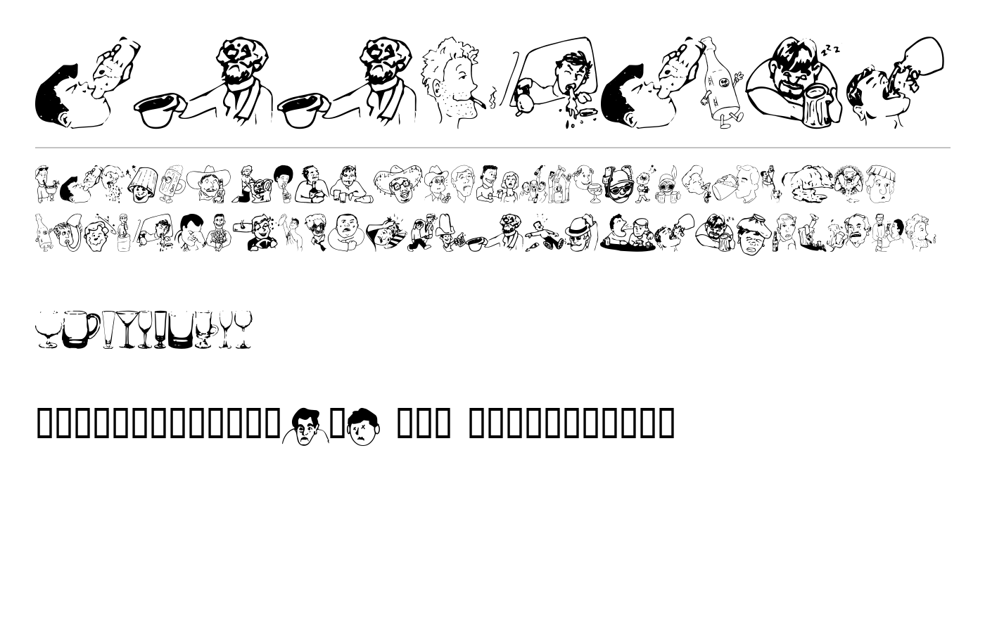 BoozeBats Font preview