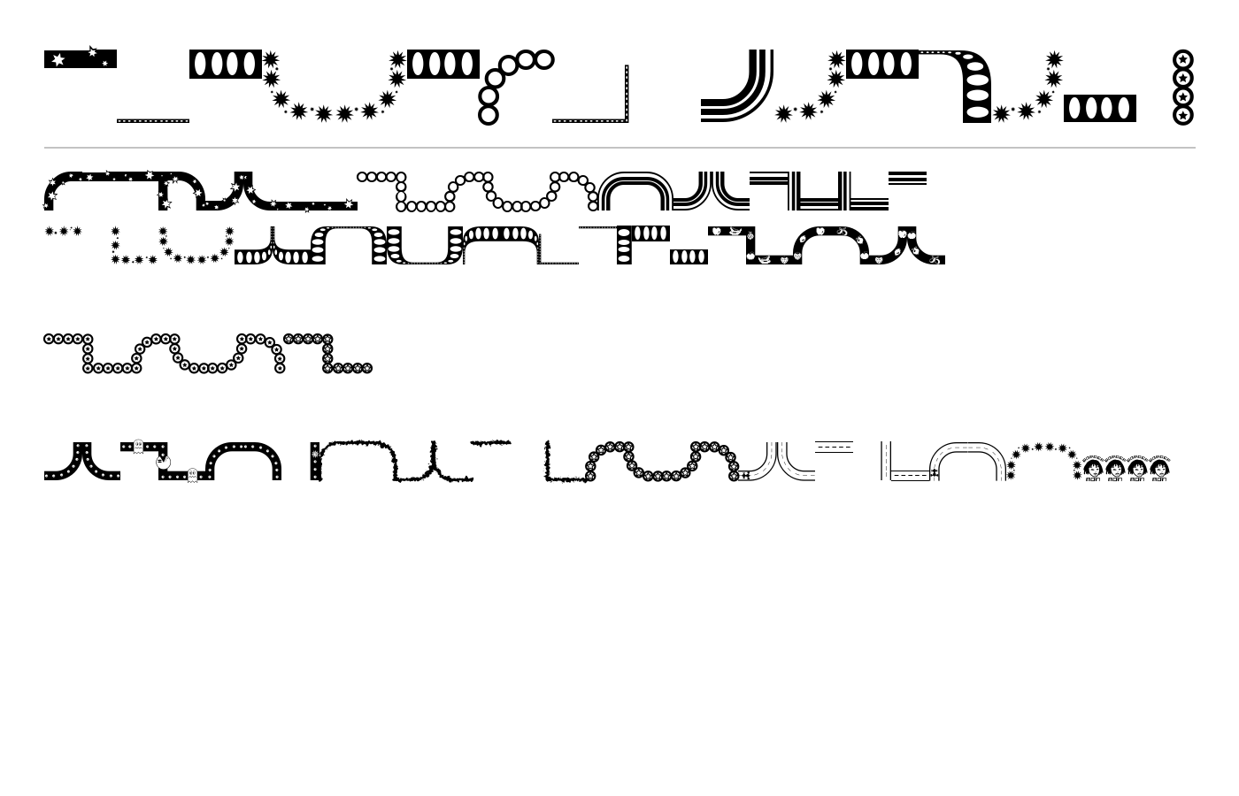 BorderMon Series 1 Font preview