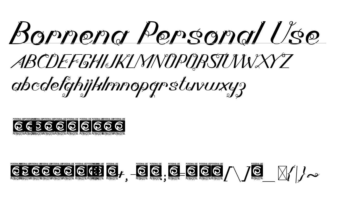 Bornena Font preview