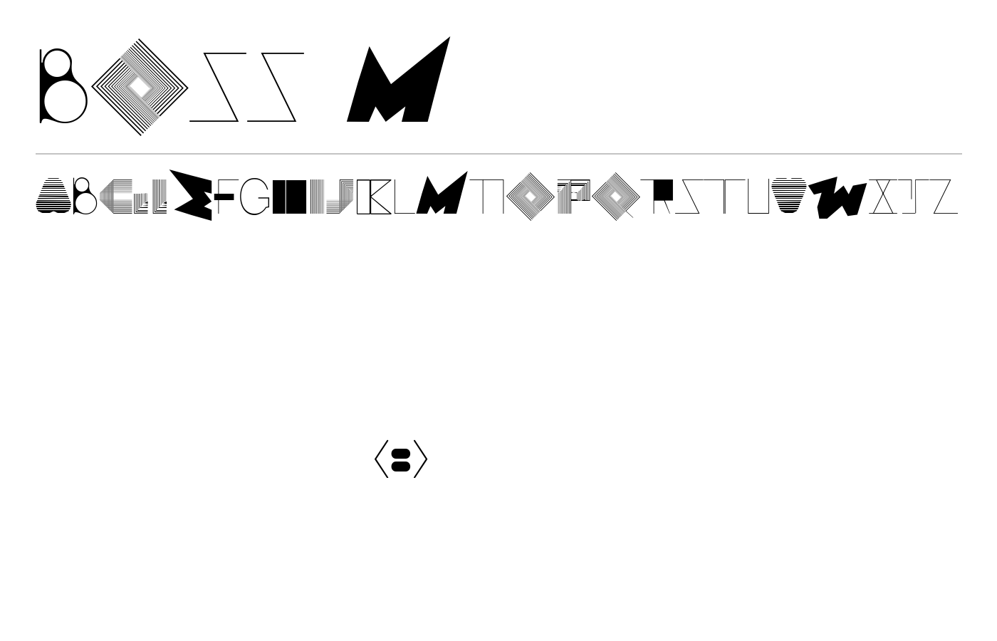 BOSS M Font preview