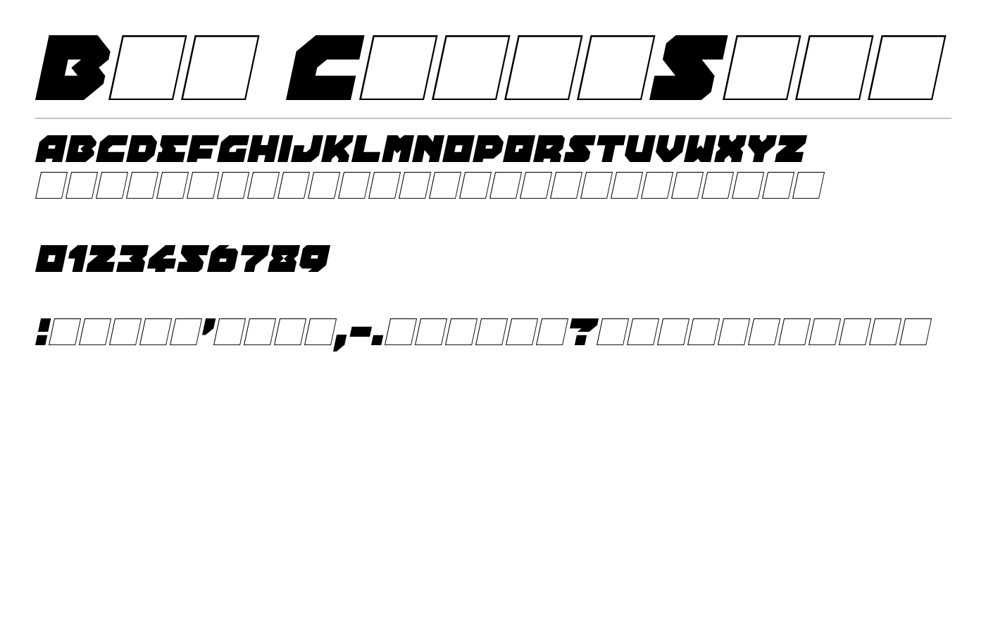 Bot CraftShop Font preview