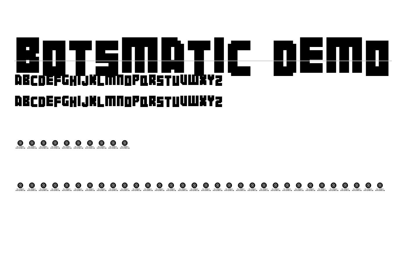 Botsmatic Demo Font preview