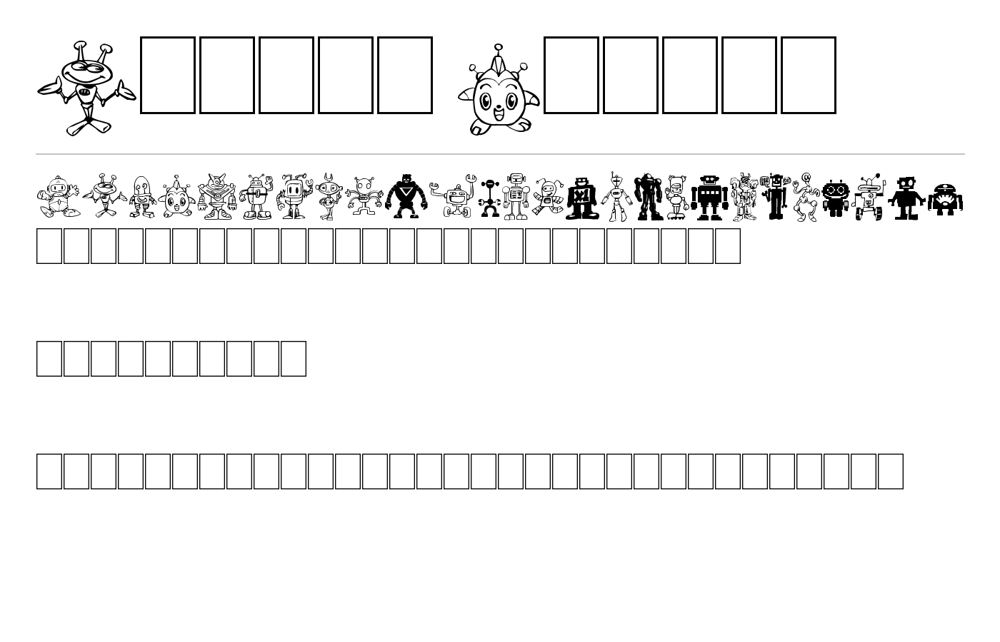 Bots'n Droids Font preview