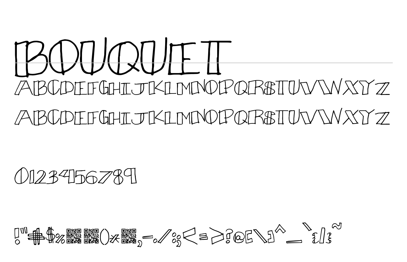 Bouquet Font preview