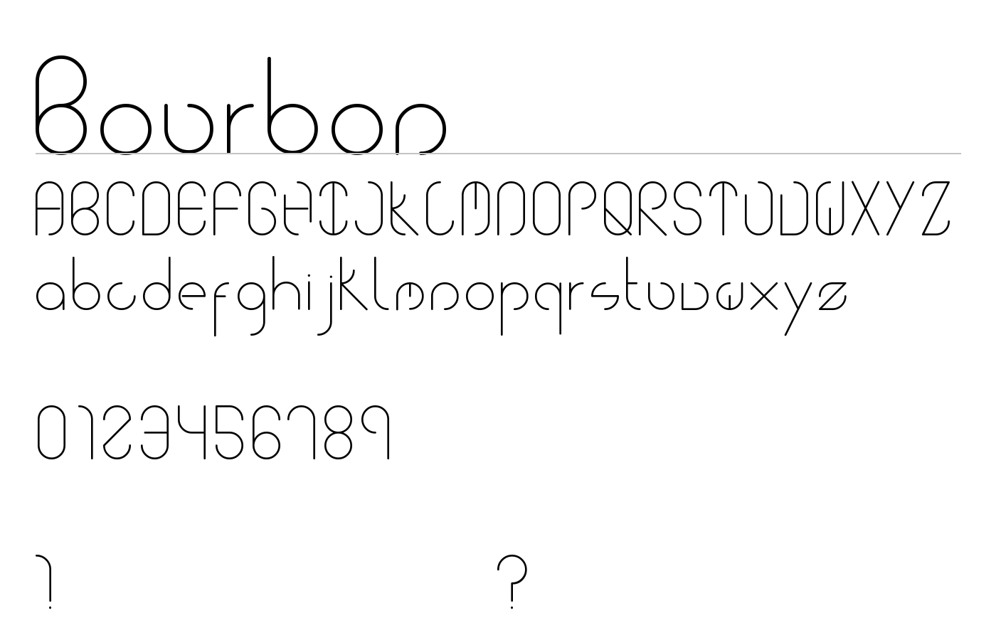 Bourbon Font preview