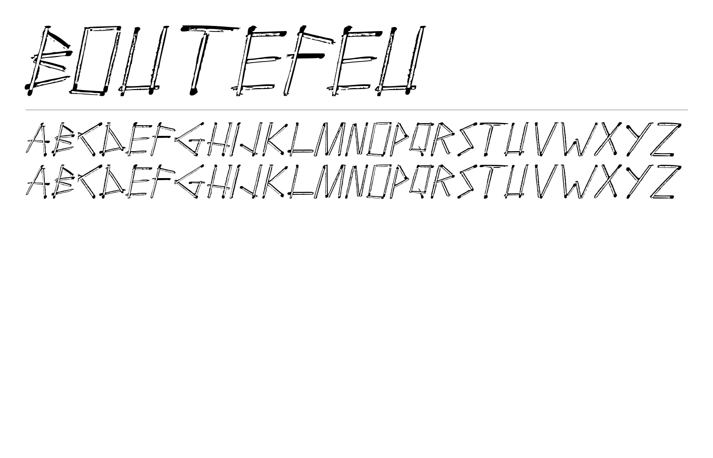 Boutefeu Font preview