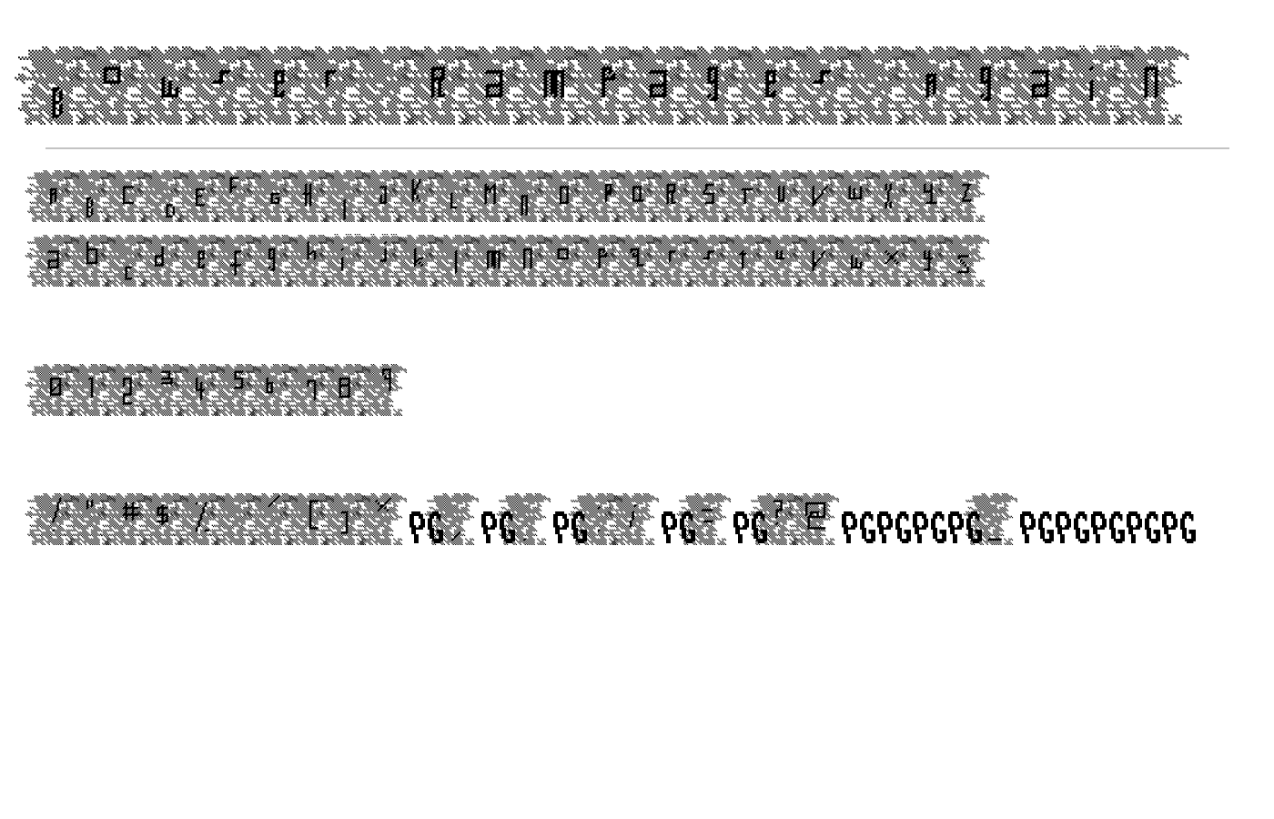 Bowser Rampages Again Font preview