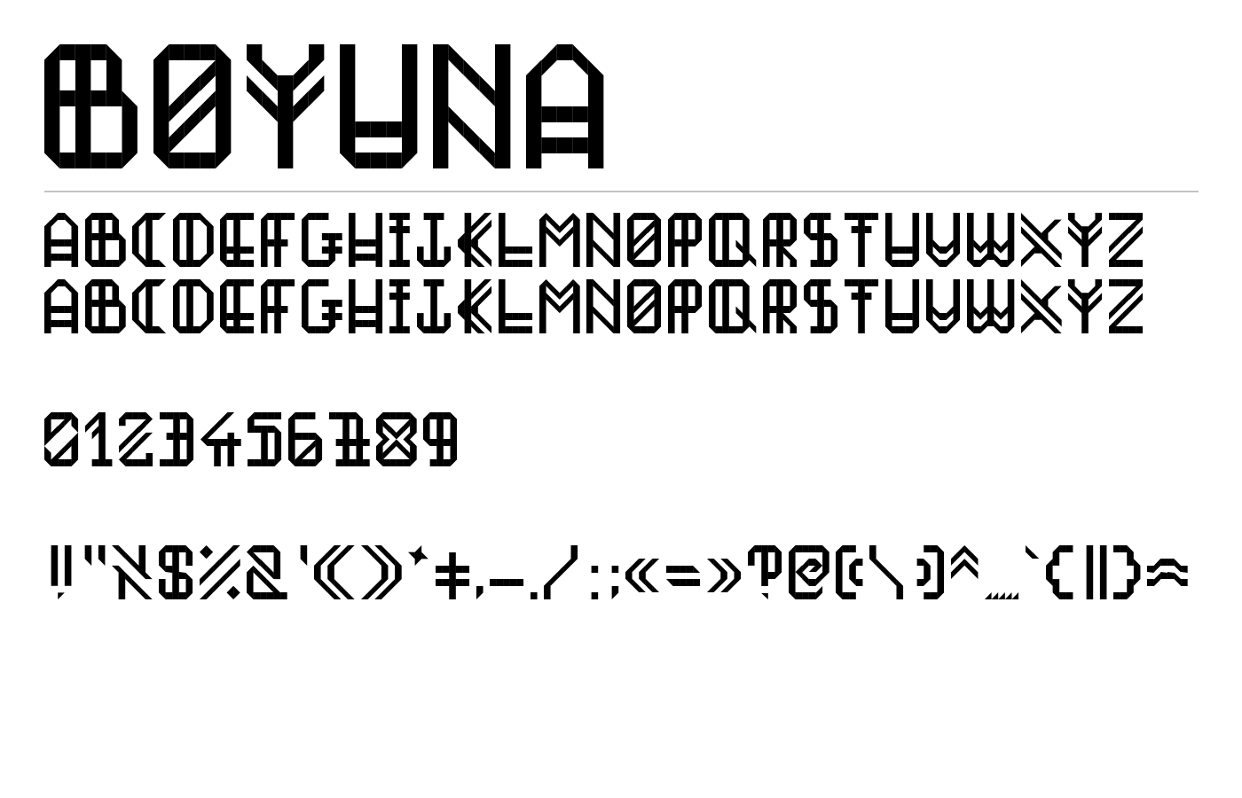 Boyuna Font preview