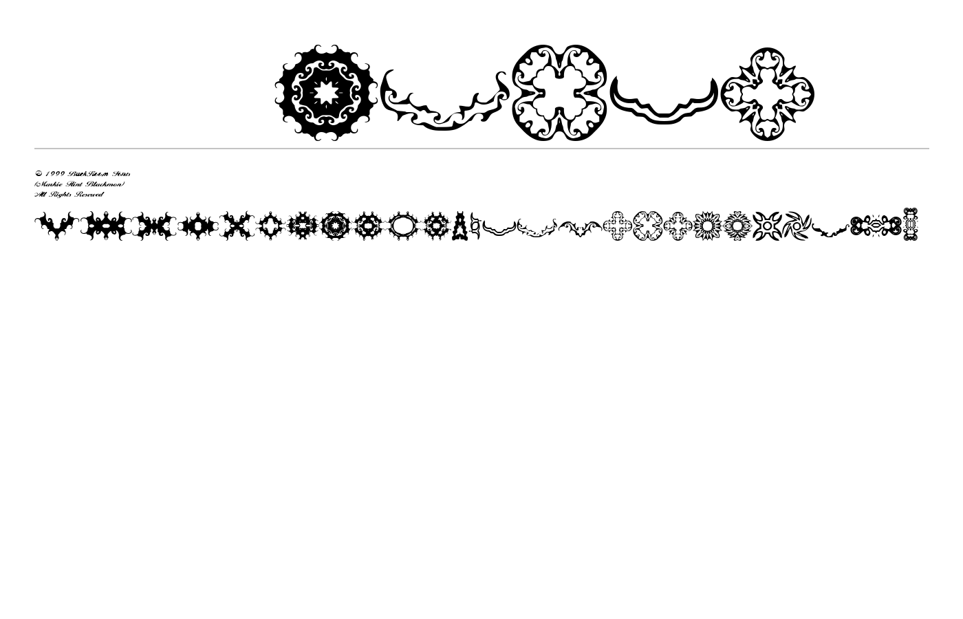 BR Thorns Font preview