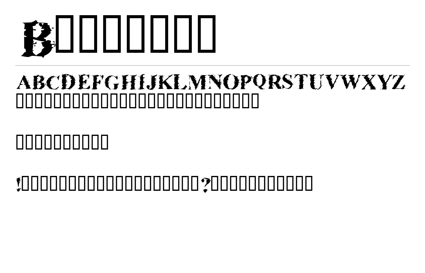 Brackish Font preview