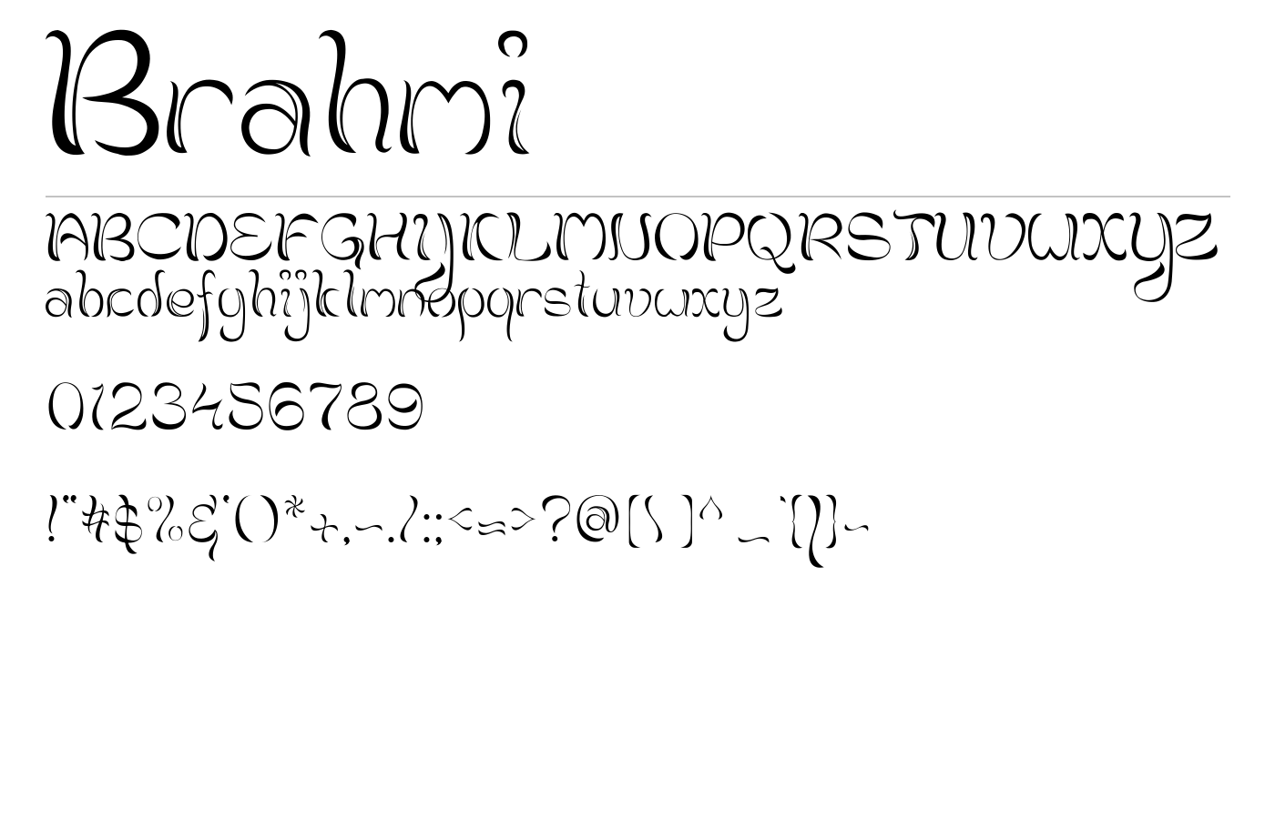Brahmi Font preview