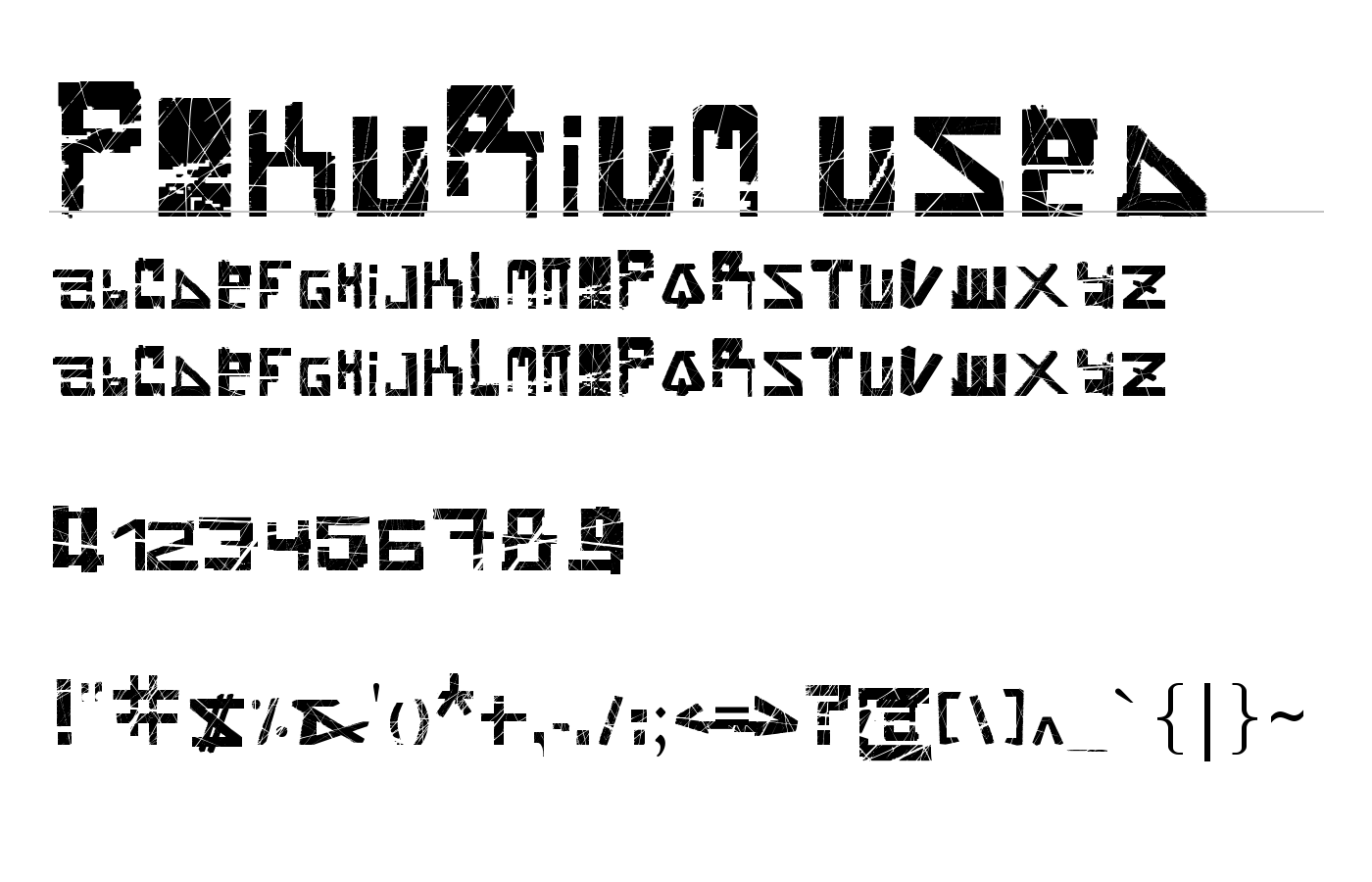 Brain Damage Font preview