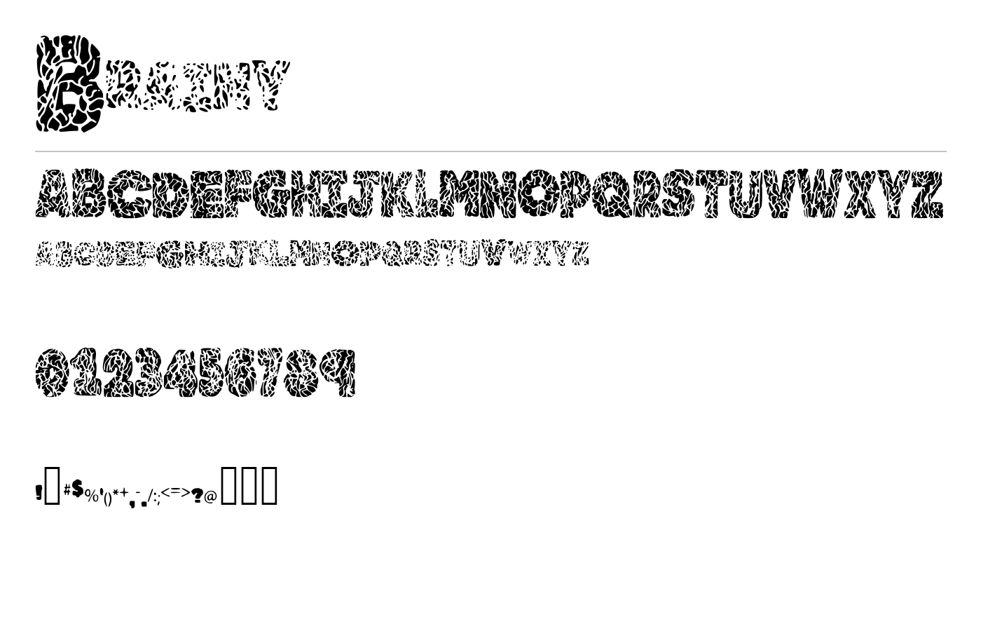 Brainy Font preview