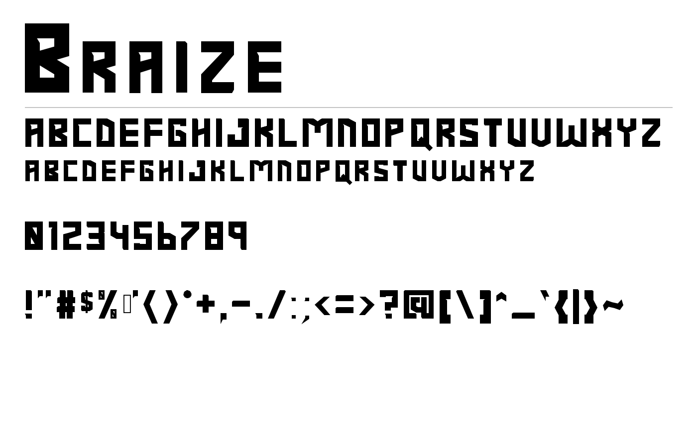 Braize preview