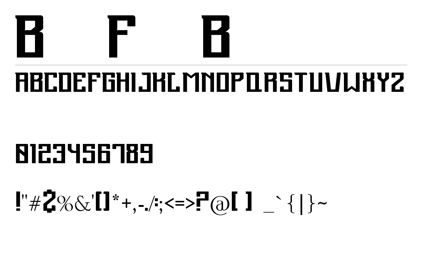 BrakFontBold Font preview