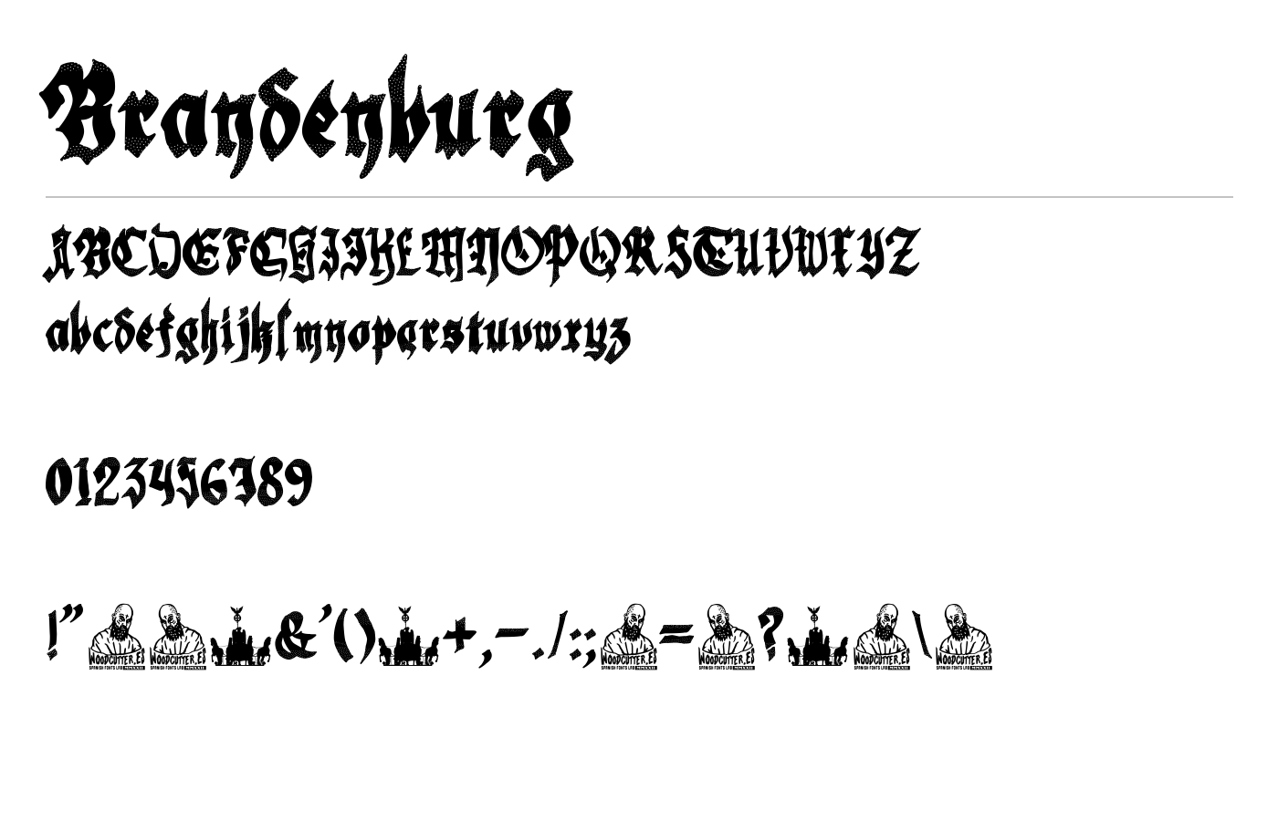 Brandenburg Font preview