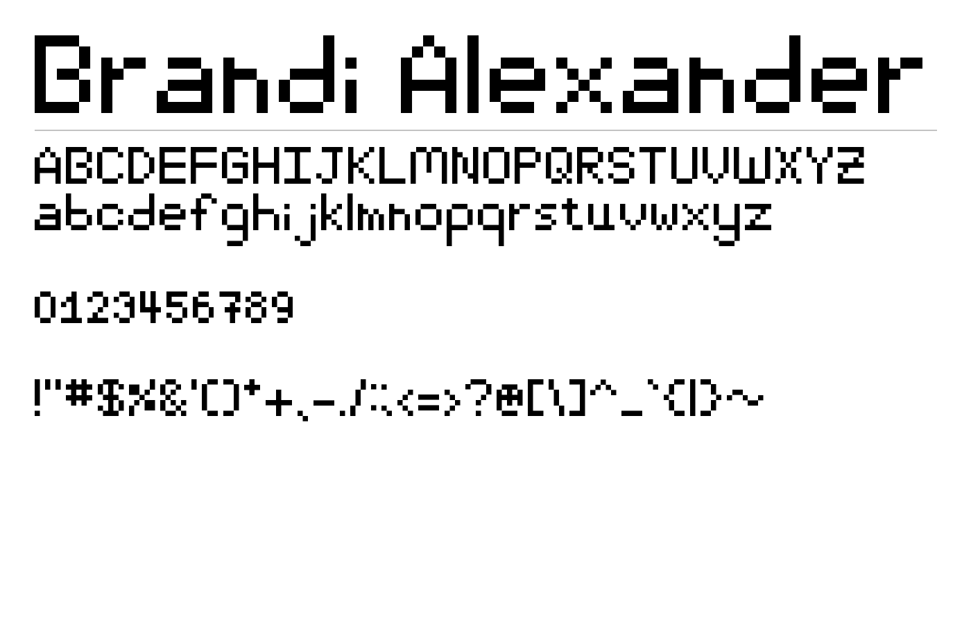 Brandi Alexander Font preview